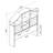 Full Size Bookcase Headboard Free Standing Tall Storage Two Sliding Pink Doors With Seven Cubby Shelves White