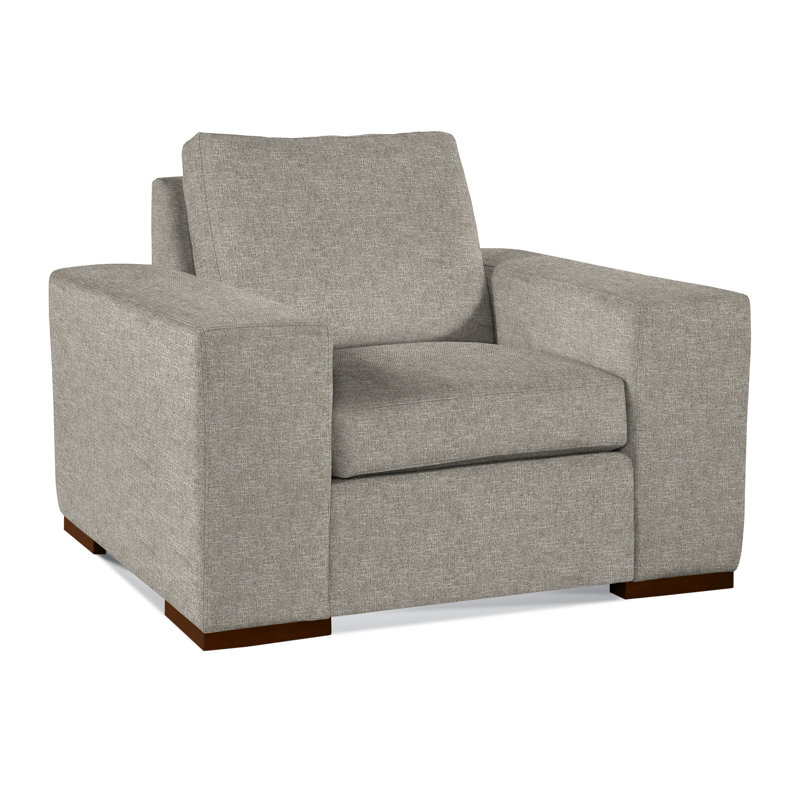 Memphis Armchair, Basic Gray; 0317-83, Honey