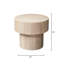 Notch Solid Wood End Table-785706721