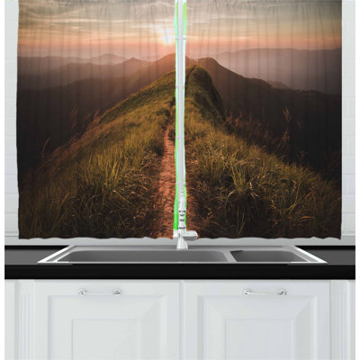 Pointed Kitchen Curtain