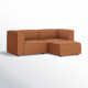 Shonnard 88" Upholstered Modular Sofa and Ottoman