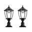 Ensemble de 2 lanternes solaires solaires d'extérieur à DEL pour jardin, patio et patio, H 20 po-135256607