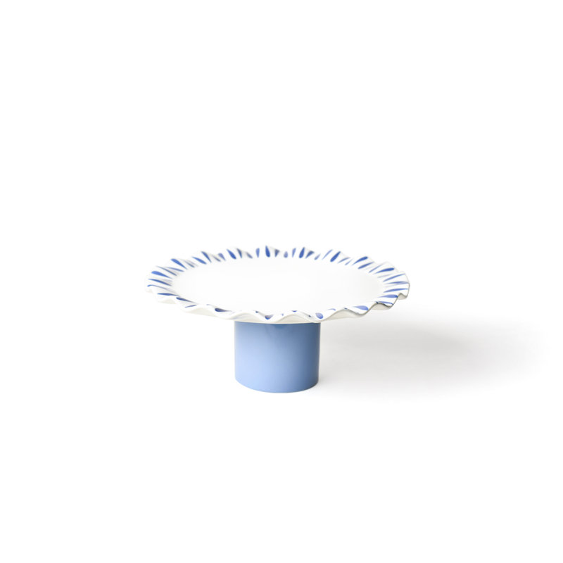 Iris Blue Ceramic Cake Stand