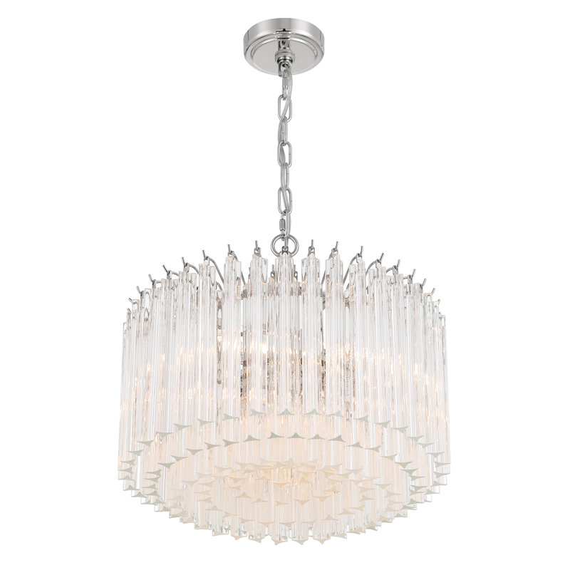 Molly 5 Light Chandelier, Nickel