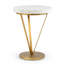 Trifold Marble End Table