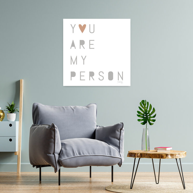 Art contemporain abstrait «You are my personne», H 24 po x l 24 po