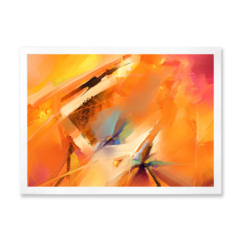 «Paint Waves», reproduction de cadre flottant sur toile, Cadre photo blanc, H 24 po x l 36 po x P 1 po