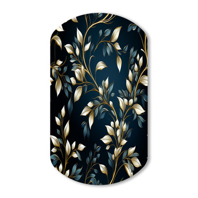 Mornimont - Floral Cylinder Shape Assymterical Metal Wall Art