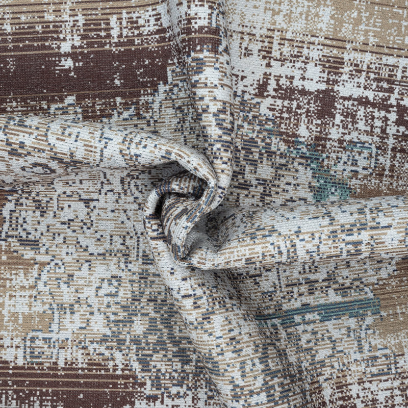 GLN Rugs Vintage Collection - Machine Washable Area Rug, Vintage Washable Rug, Non Slip Area Rug, Low Pile Living Room Rug, Bedroom Rug, Bathroom Rug - Easy Clean (Blue and Tan Rug)