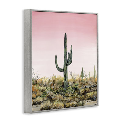 Estampe numérique Saguaro Glow Cactus, conception de Georgie Harrison