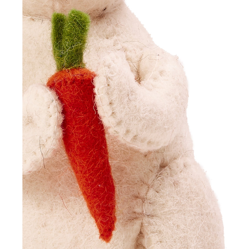 Handmade Hand Felted Wool Easter Bunny