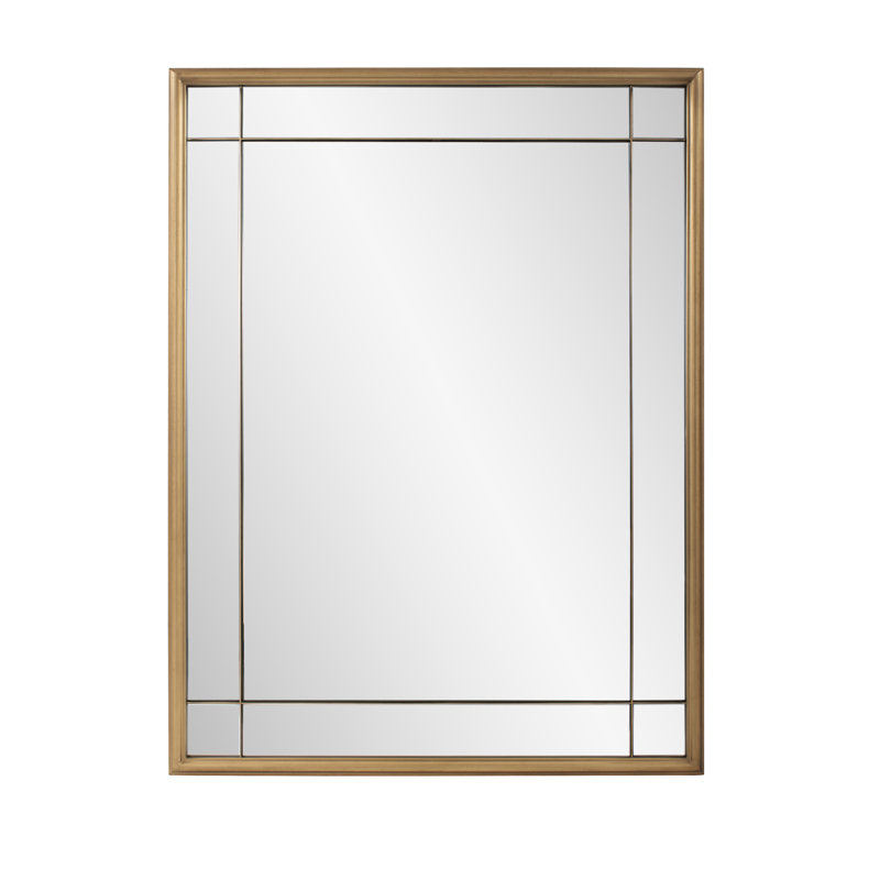 Rectangle Mirror, 40" H x 30" W, Gold