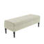 Safar Plain Ottoman Storage Bench – Upholstered Naples Shoe Bench with Black Turned Wooden Legs-109872737-109872738