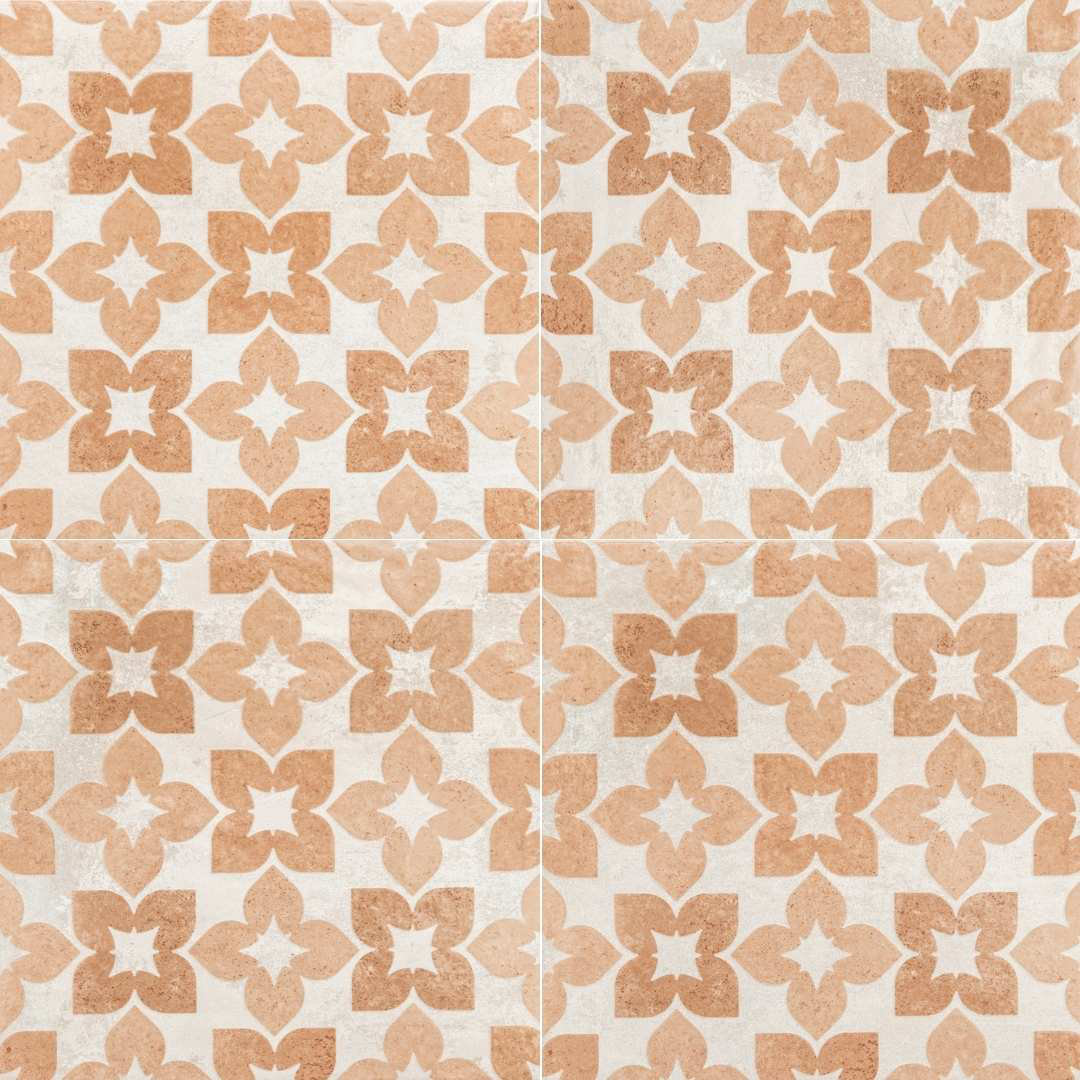 Phlox 8" x 8" Porcelain Patterned Wall & Floor Tile The Tile Life 