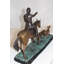 Statue en bronze Artoria Hunter avec 3 chiens - Taille: L 26 po x l 8 po x H 19 po.