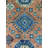 Ava Kazak Rust Hand Knotted Wool Rust / S.Blue Traditional Classic Area Rug-1577203208