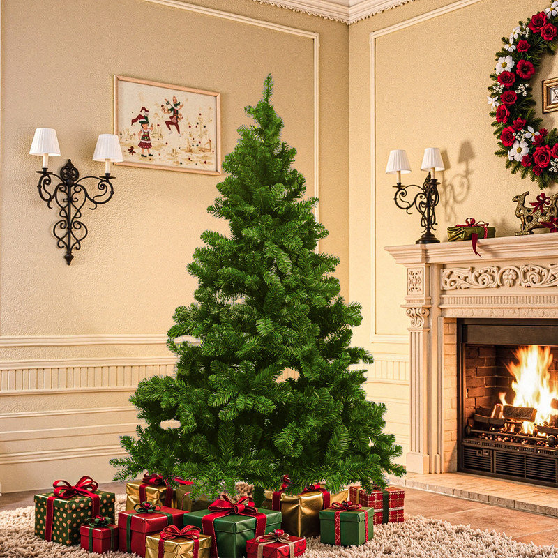 6FT Artificial Christmas Tree with Foldable Stand, 6'