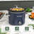 2 Quart Slow Cooker, Small Slow Cooker With Removable Pot, Slow Cooker Food Warmer With 3 Heating Settings & Dishwasher Safe Glass Lid, Blue