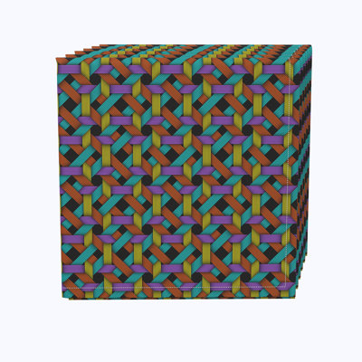 Polyester Geometric Square Napkin