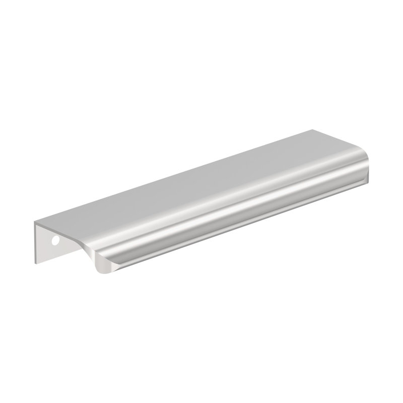 Poignée de meuble en chrome poli 6 po (152 mm) Streamline Tab - paquet de 10, Chrome poli, 6"
