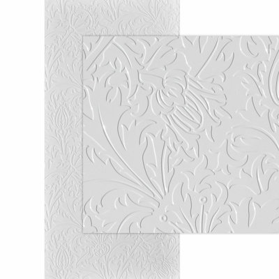 Nettle MirroFlex 4ft. x 8ft. PVC Glue up 3D Wall Panels - Gloss White (32 sq.ft./sheet)