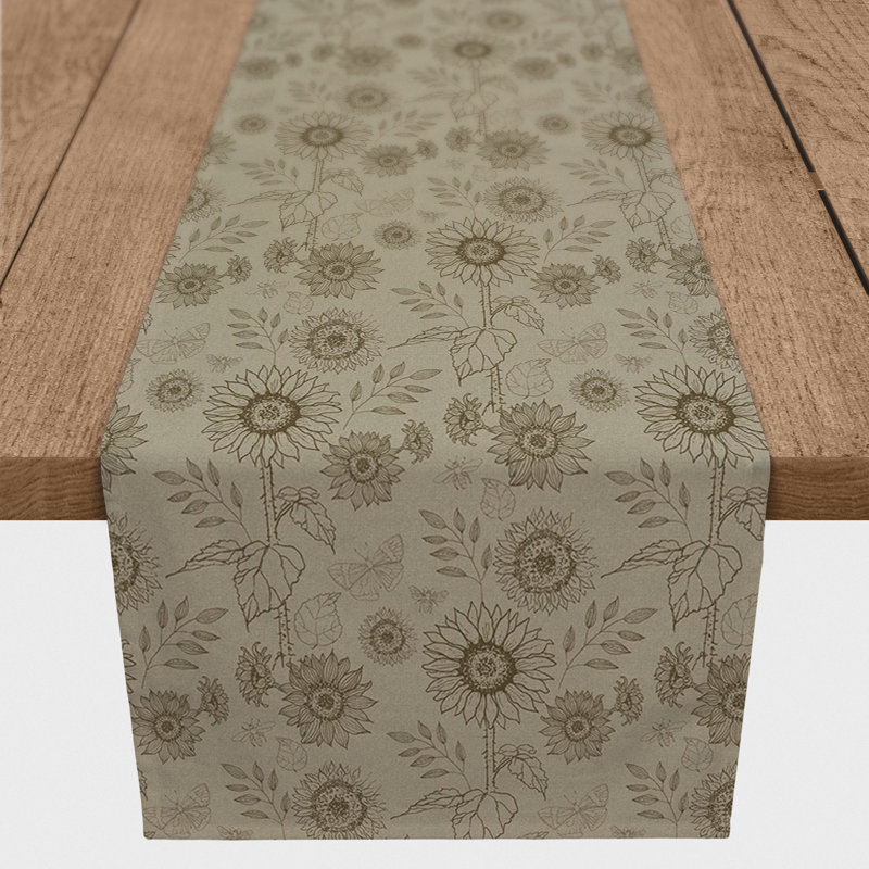 Arilyn Dining Linens, 90" x 16", Brown