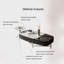 Table basse simple en pierre micro-cristalline