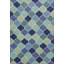 Tapis bleu touffeté à la main-1471528581