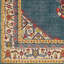 Tapis bleu sarcelle / rouge vif Elsea-2032760082