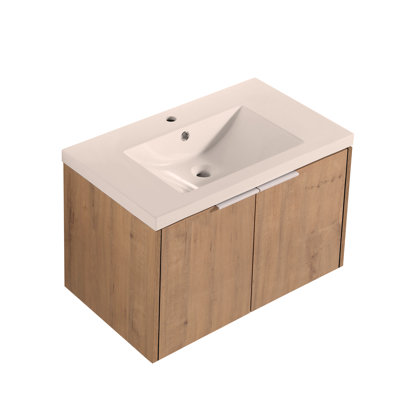 Meuble-lavabo à portes avec lavabo, 30 pouces pour petite salle de bain, 30x18-00630 OMI