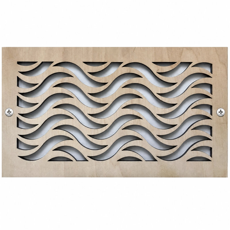 Registres muraux et de plafond Stellar Air 6 x 16 (ouverture de conduit) 8 x 18 - Vagues, P 0,25 po x H 6 po x l 16 po