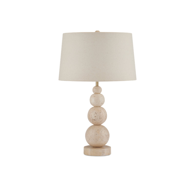 Niobe Travertine Table Lamp