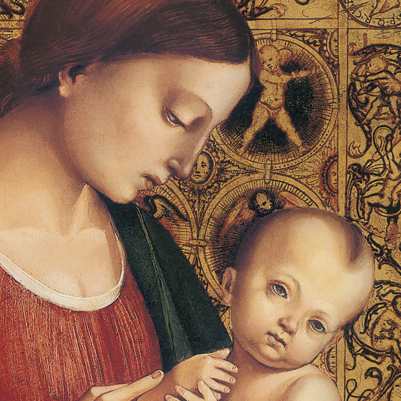 Madonna and Child, 1506 ', reproduction de photo sur toile, H 14,75 po x l 13,75 po x P 1,25 po