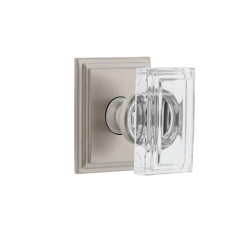 Rosace Grandeur Carré, Nickel satiné