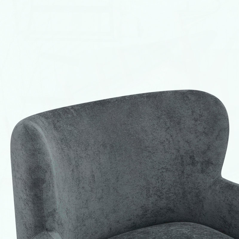 Fauteuil à oreilles Lucia - Velours et ressorts ensachés