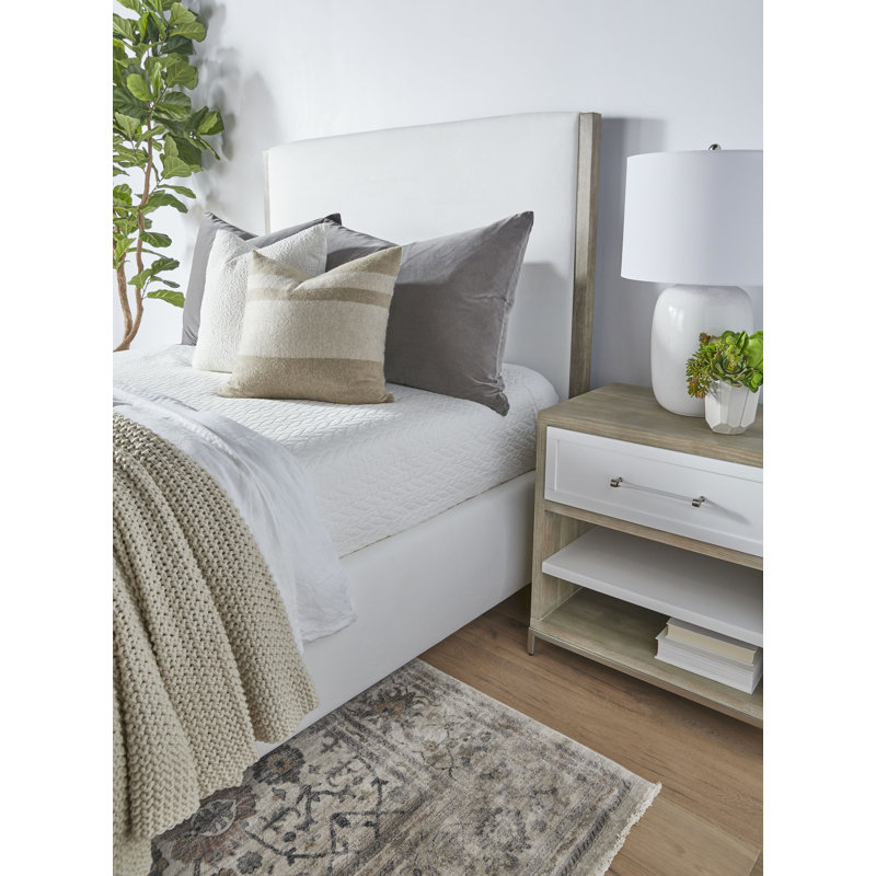 Deluxe 34" Gray Velvet Down-Filled Pillow Set