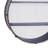 Hysell Metal Round 2 Shelves Black Wall Shelf with Hanging Rope