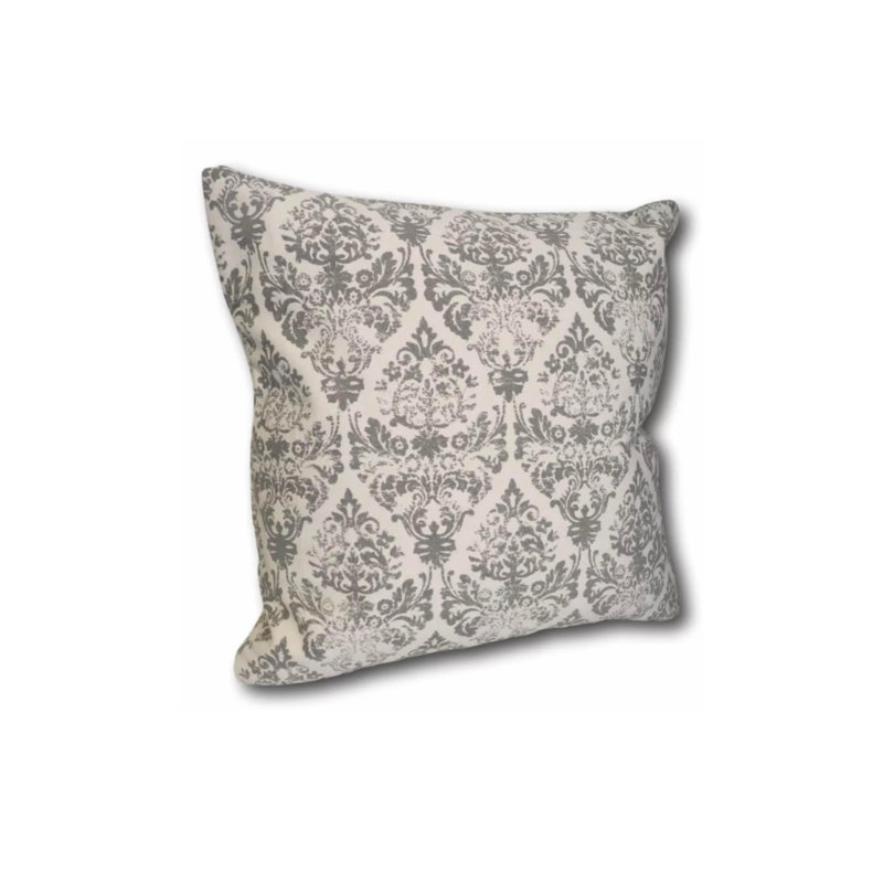 Housse de coussin en coton carrée fabriquée à la main, BLANC MARBRÉ