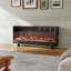  Wifi Electric Fireplace  with Remote Control,12 Flame Colours-237487147