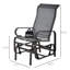 Fauteuil oscillant d'extérieur - Tissu à séchage rapide, Patio gris, fabrication légère