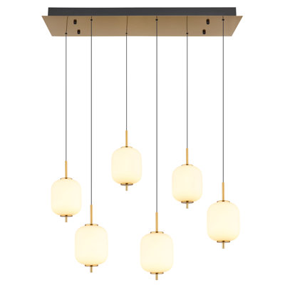 Axie 1 - Light Brass LED Pendant
