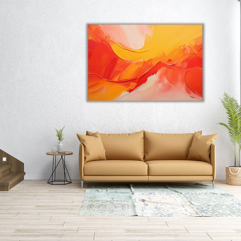 Peaceful Firewave, 24" H x 36" W