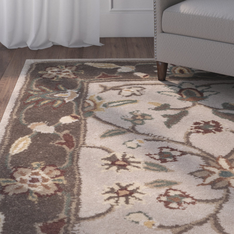 Tapis ivoire / taupe Regner, Rectangle 8 pi x 10 pi