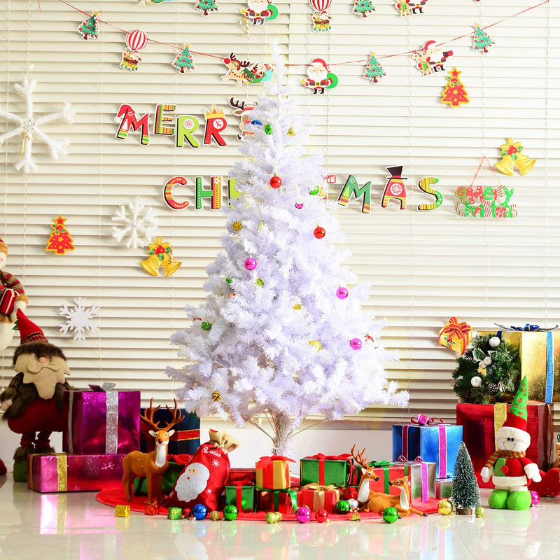 Durham Artificial Fir Christmas Tree, 5.91ft H x 3.44ft W x 3.44ft D