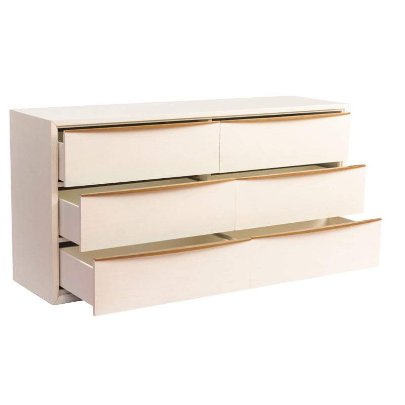 Milano 6-Drawers Dresser In Antique White