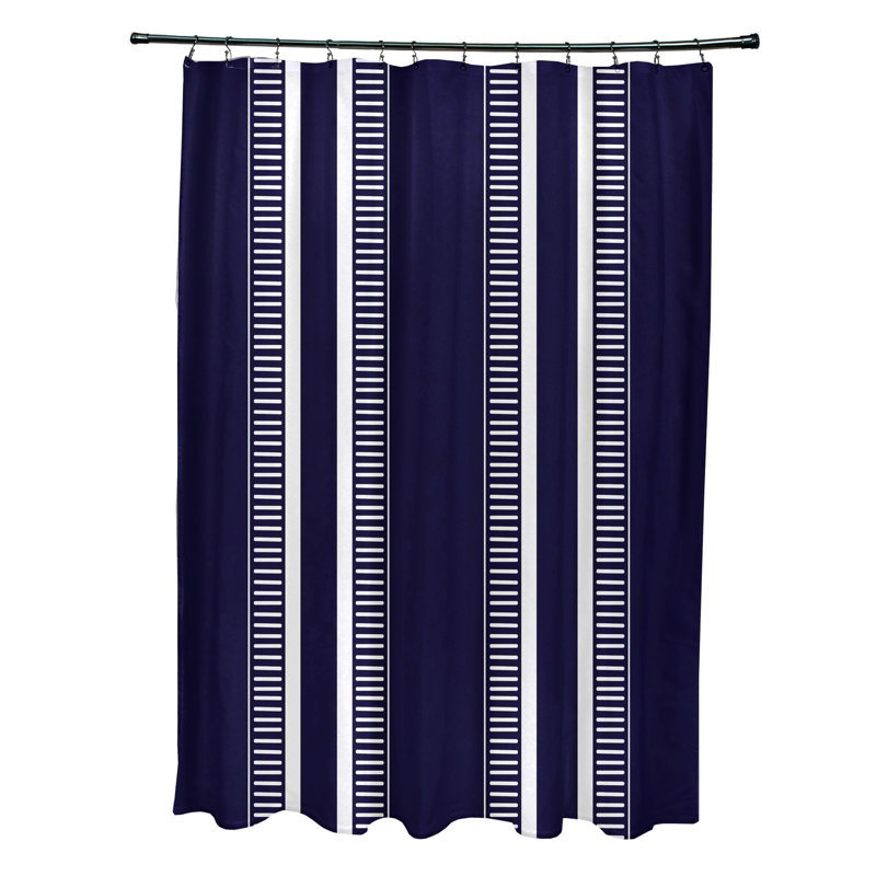 Rideau de douche simple Altrice, Bleu marine