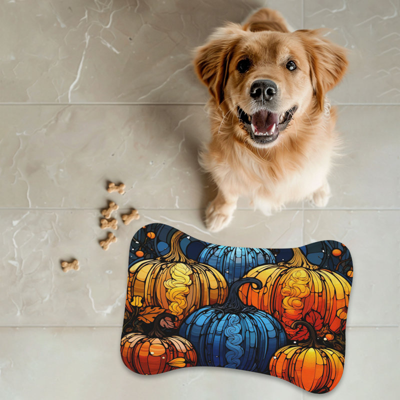 Tapis de verre en forme de citrouille en verre - 1 pièce