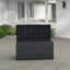 Sol 27 Outdoor 120cm W 350L Water Resistant Plastic Lockable Deck Box in Black