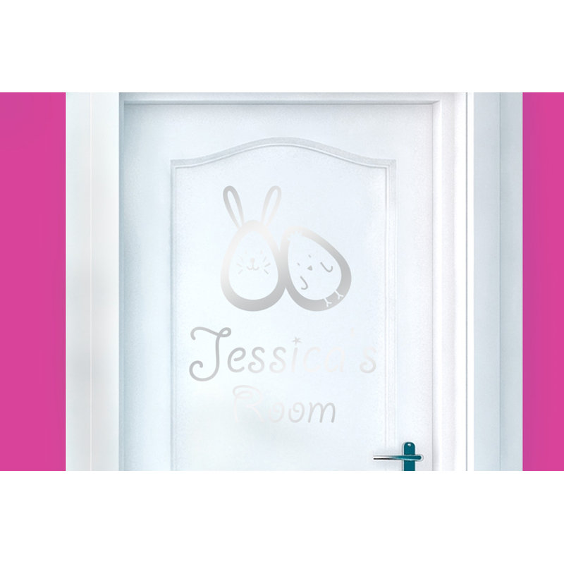 Animals Wall Decal, Shiny Silver