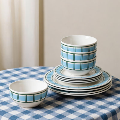 Yosemite 24-Piece Dinnerware Set Porcelain